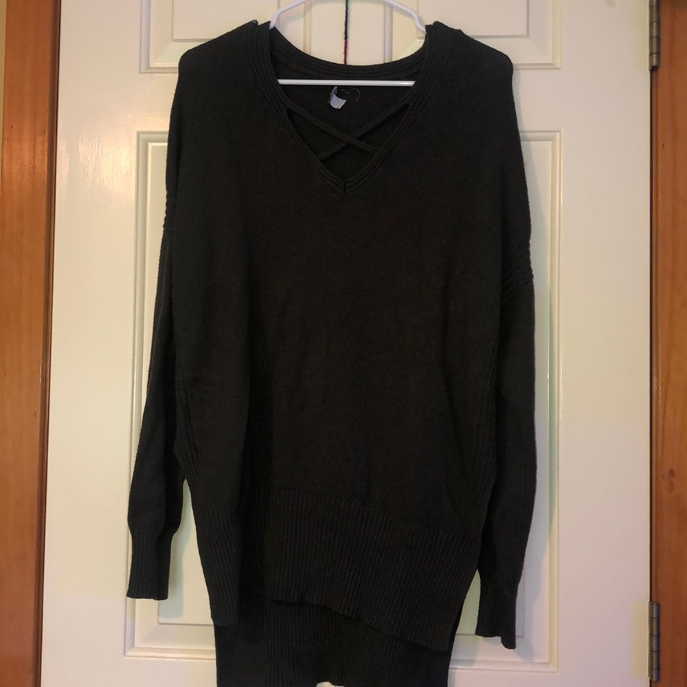 High low sweater